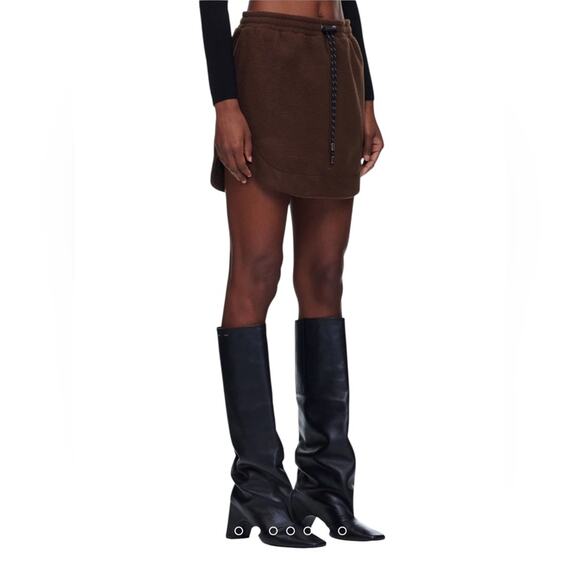 NWOT KkCo Pacific Fleece Mini Skirt in Mud – Sz Med - Picture 5 of 12